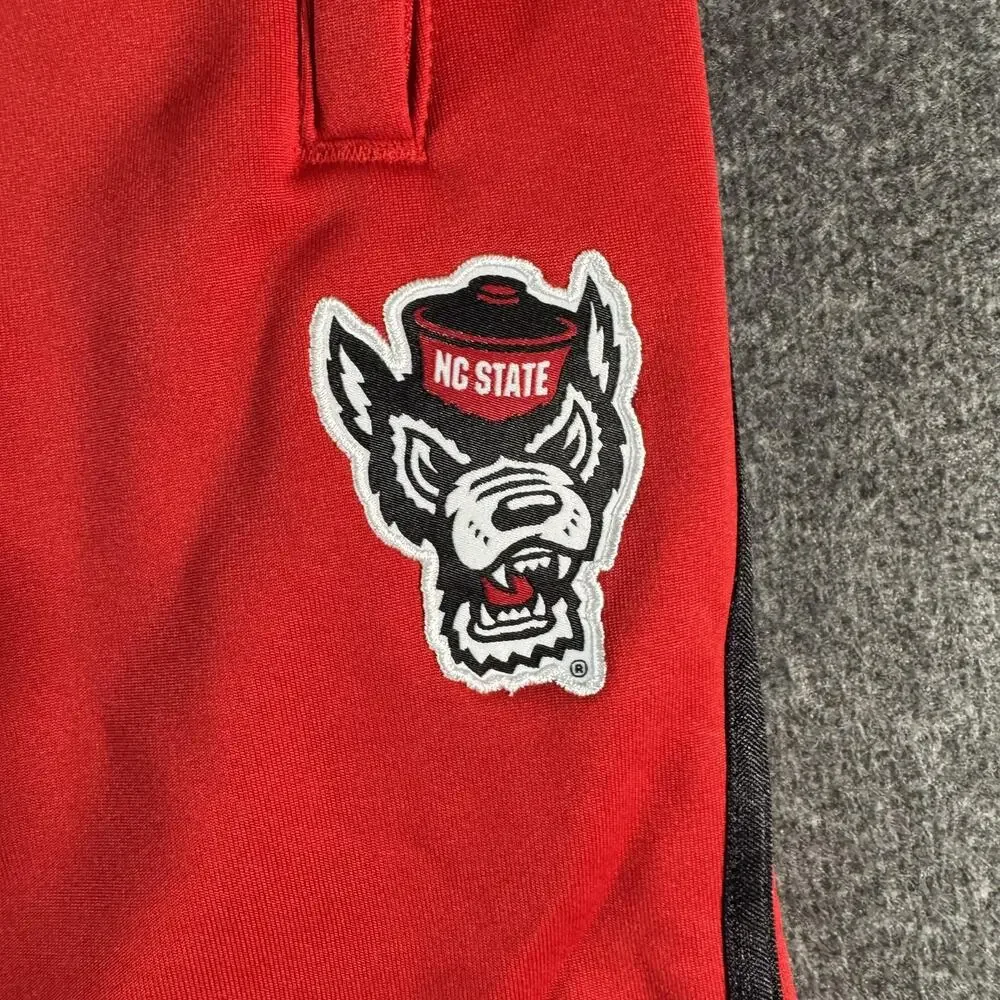 NC State Wolfpack Pants Mens Large Player Issued Red College Basketball Adidas